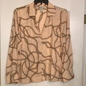 Worthington chain print in pink.